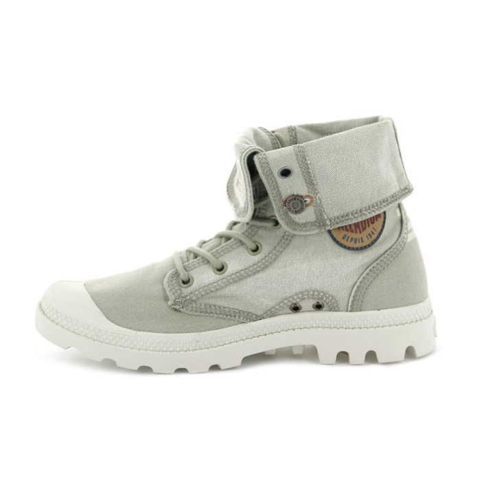 Palladium Palladenim Baggy Men's Boots Light Green | UK V496-SJF